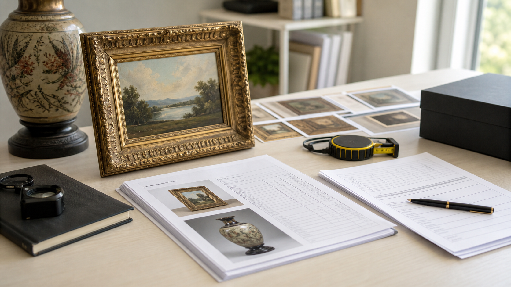 Qualified charitable donation appraisal paperwork and object documentation