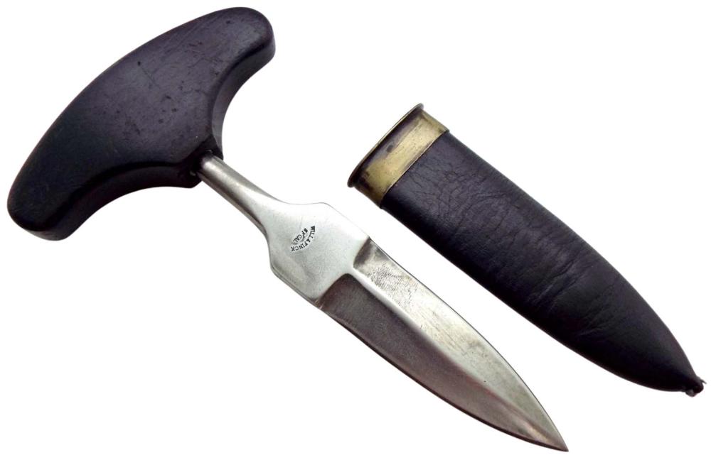 Auction comp thumbnail for Will and Finck marked push dagger knife
