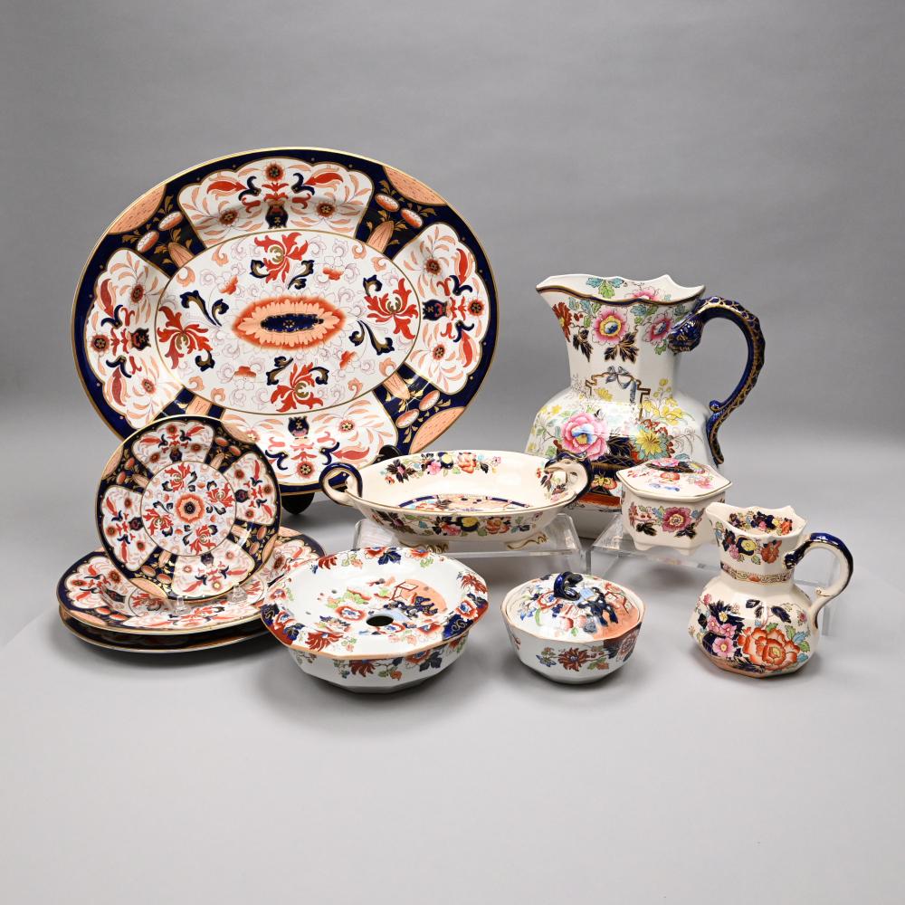 Auction comp thumbnail for Ashworth and Mason ironstone pieces