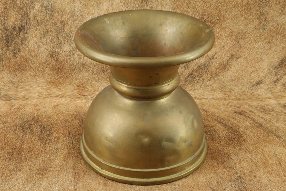Auction comp thumbnail for 1888 maker-marked brass spittoon