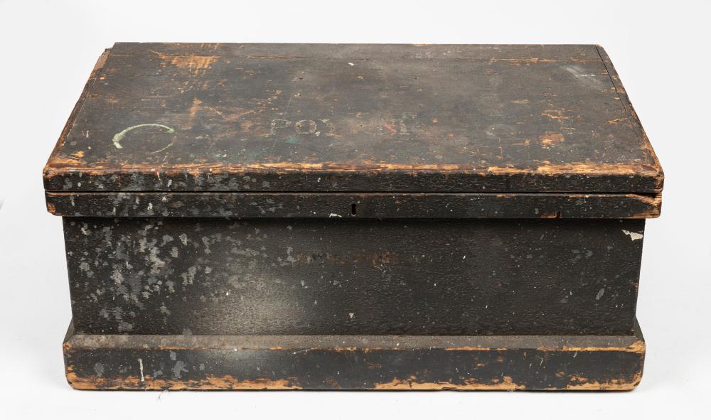 Auction comp thumbnail for cabinet maker tool chest with planes and chisels