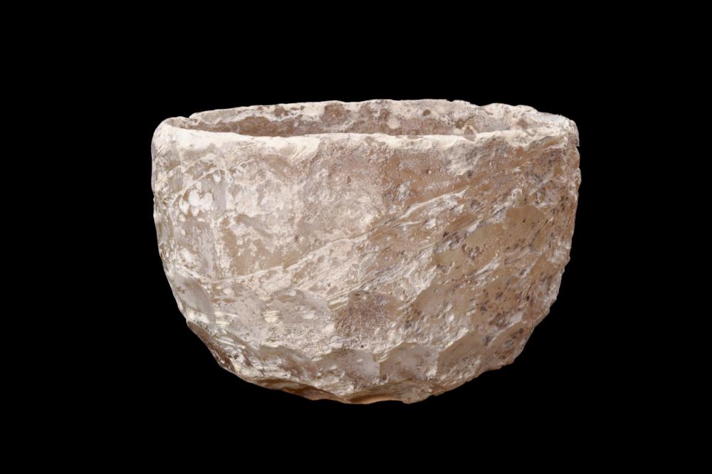Auction comp thumbnail for cut glass bowl with honeycomb pattern