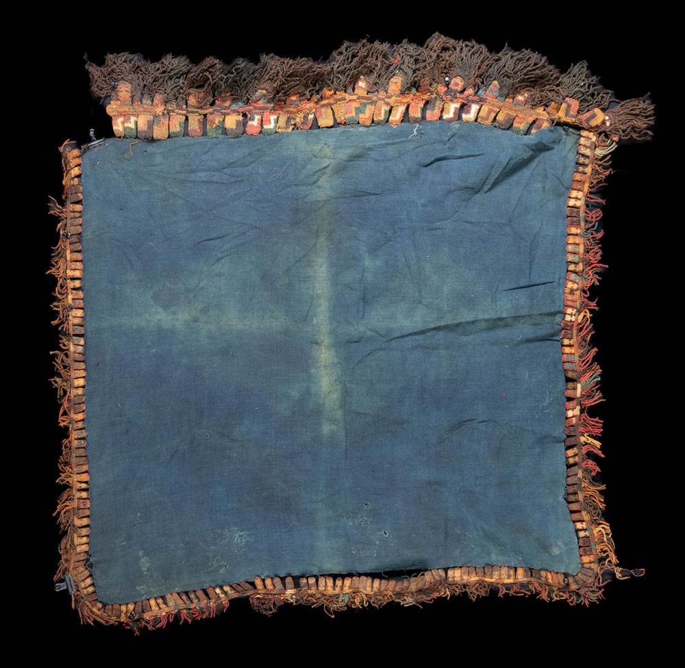 Ancient Peruvian bird-feather miniature dress reference with textile structure, feathers, dyes, condition, provenance, ethics, and market evidence