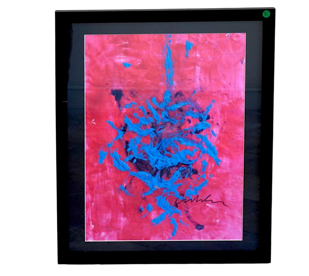 Mike Hayes abstract painting reference with artist identity, signature, materials, condition, provenance, and market evidence