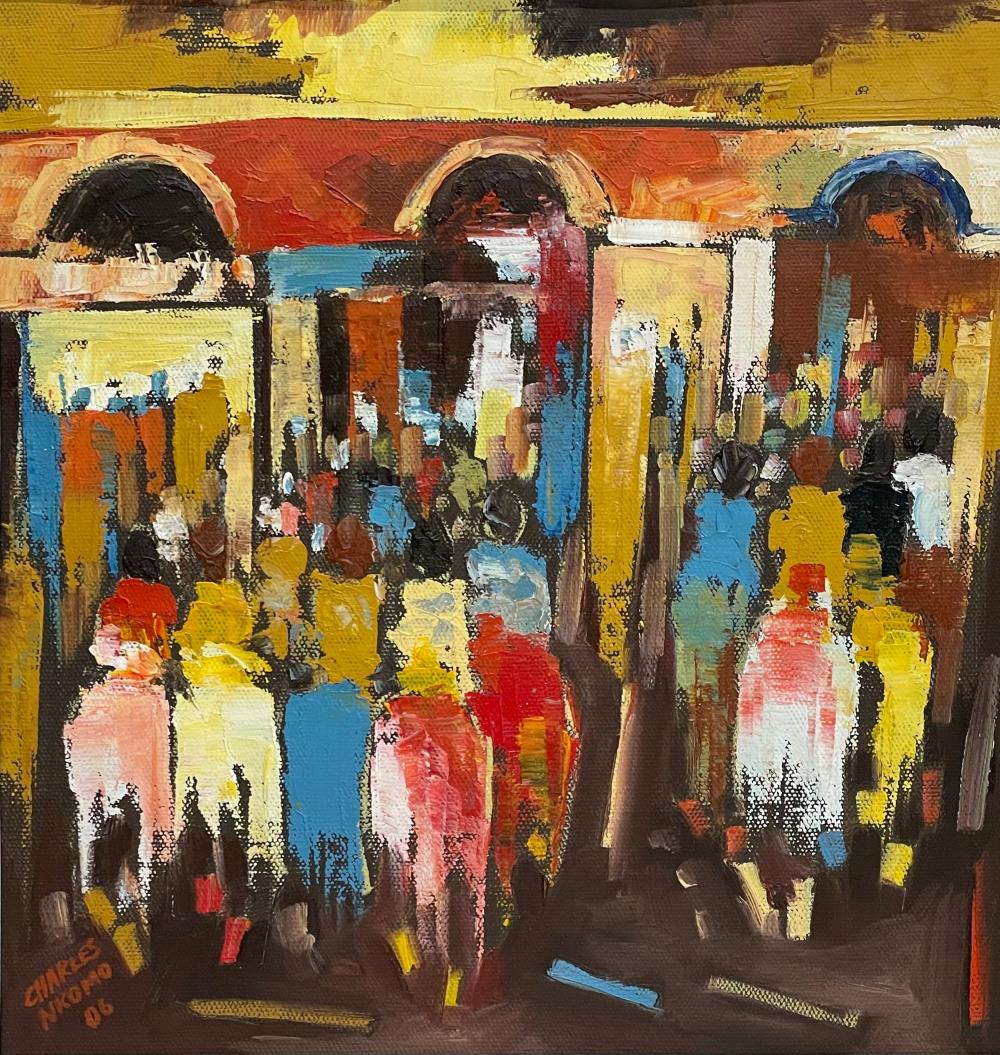 Mada Tambe African painting reference with unlisted artist research, materials, condition, provenance, and market context