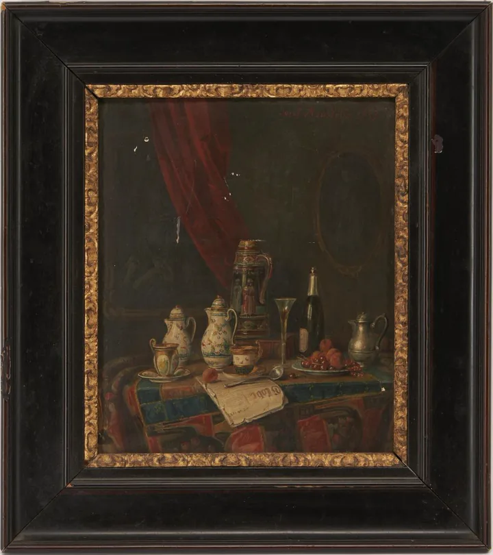 Attributed Josef Mansfeld painting reference with attribution evidence, signature, medium, subject, condition, provenance, and market evidence