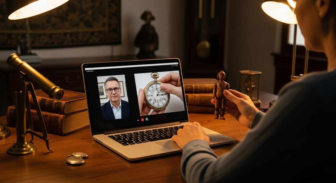 Online antique appraisals reference with photo requirements, report scope, specialist review, turnaround, fees, privacy, and intended use