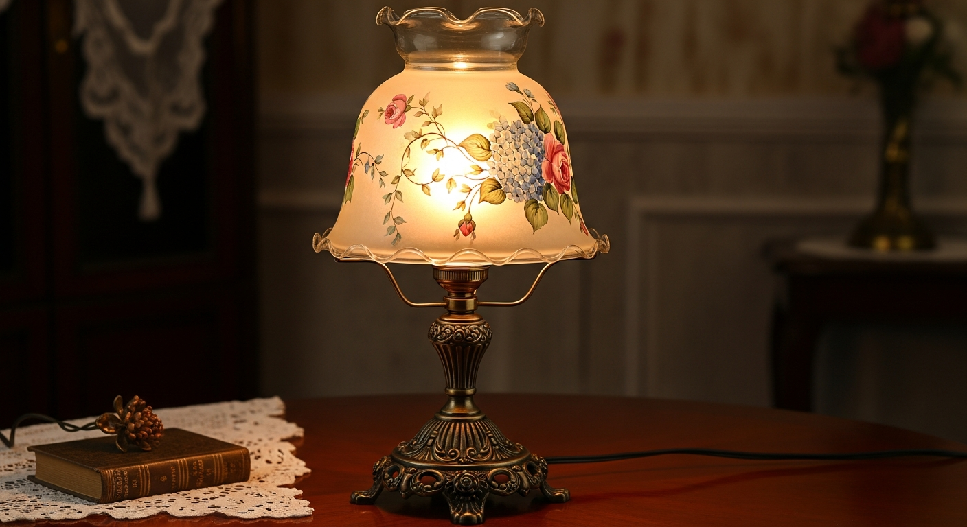 Antique electric hurricane lamp value reference with glass, base, wiring, maker, condition, restoration, safety issues, and appraisal purpose