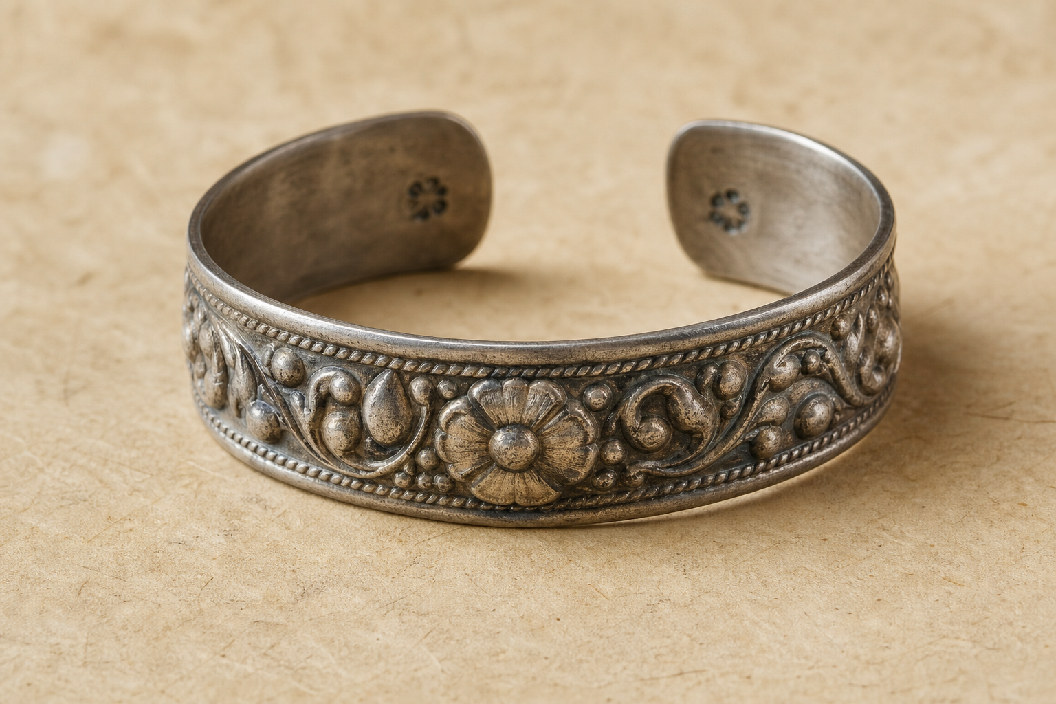 Antique Tibetan Silver Bracelet Guide: Age, Metal and Motifs example