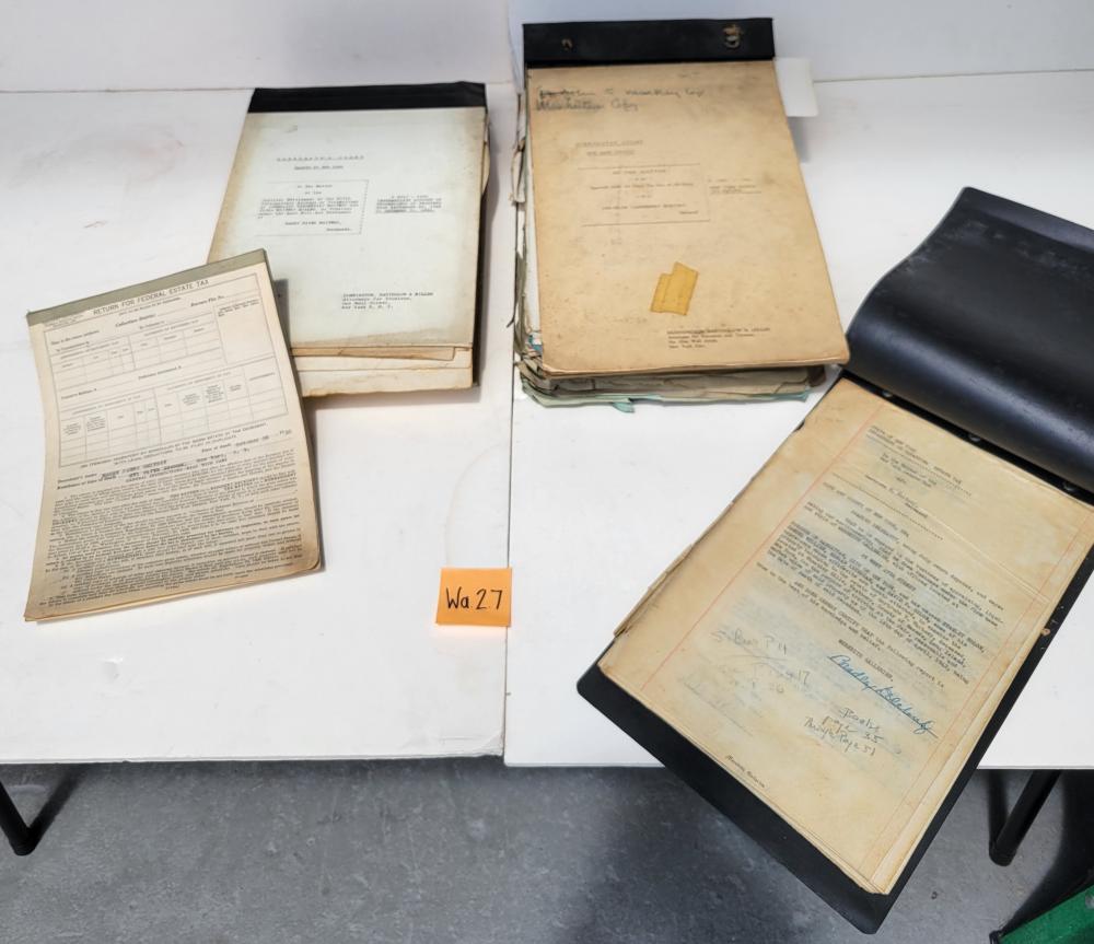 Estate appraisal ledger archive auction lot