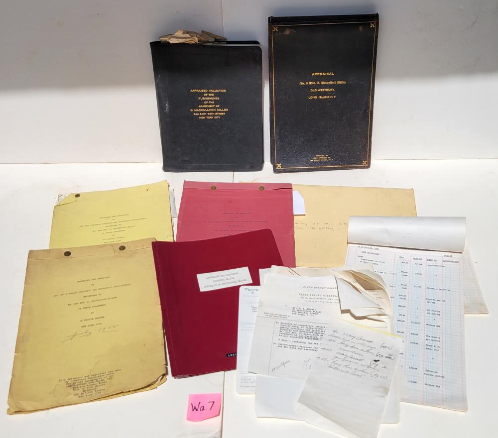 Vanderbilt archive appraisal inventory auction lot