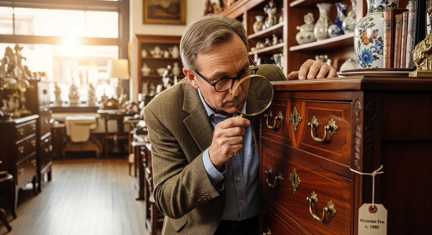 Antique appraiser career reference with education, mentorship, appraisal standards, specialty focus, credentials, and client-ready reports