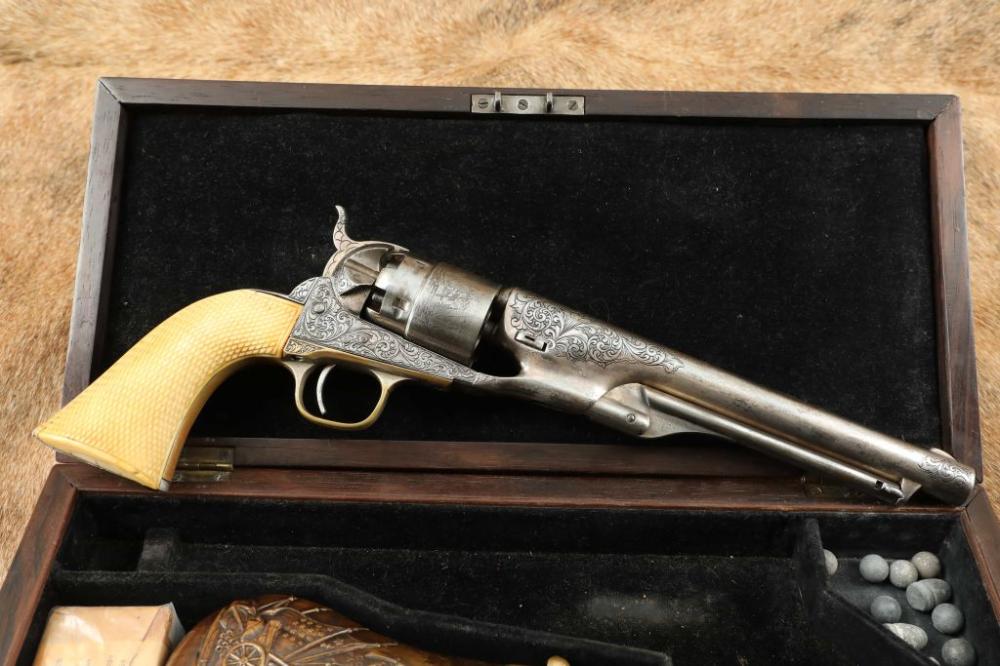 Antique firearm appraisal reference with safe unloaded handling, maker, model, serial number, markings, barrel and action views, condition, and provenance