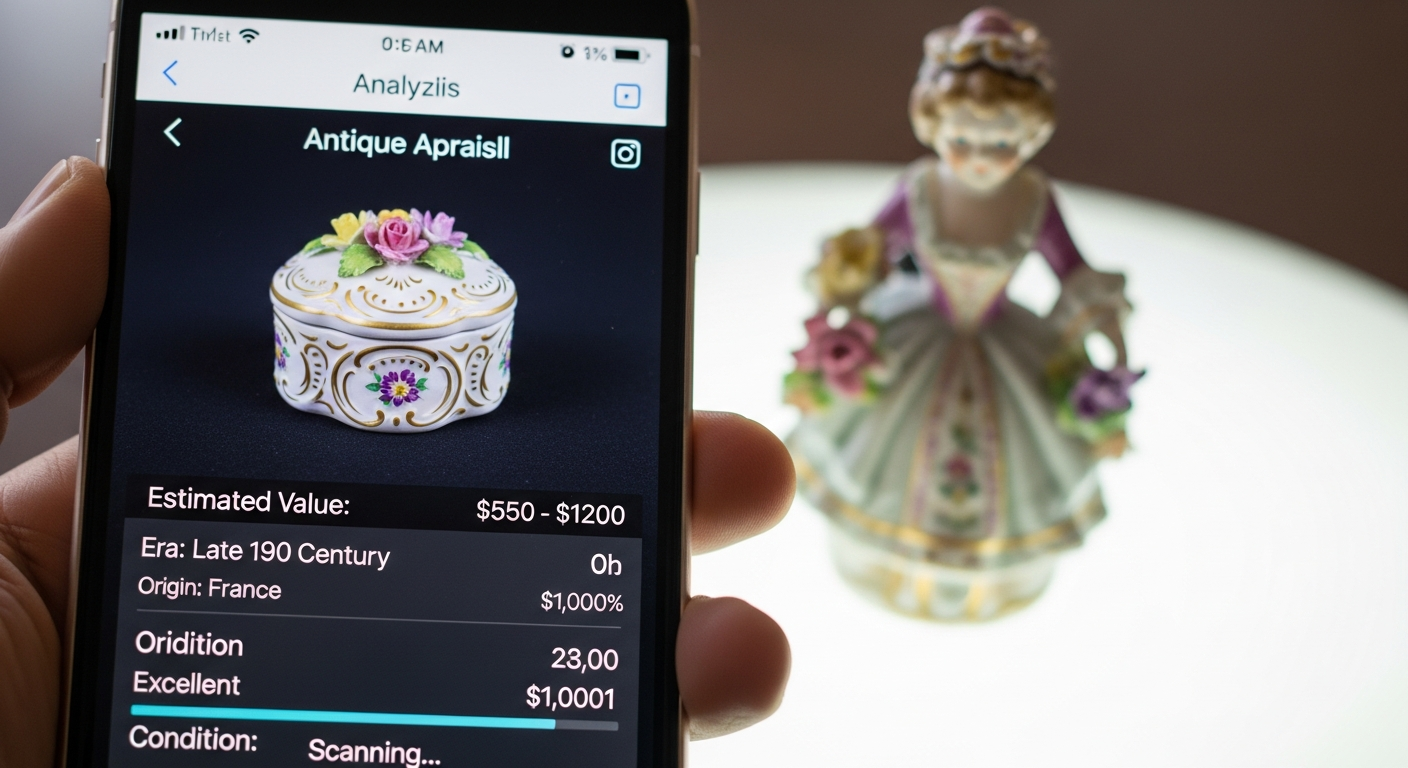 Best antique appraisal apps reference with item photos, maker marks, category fit, condition notes, evidence limits, and appraisal next steps