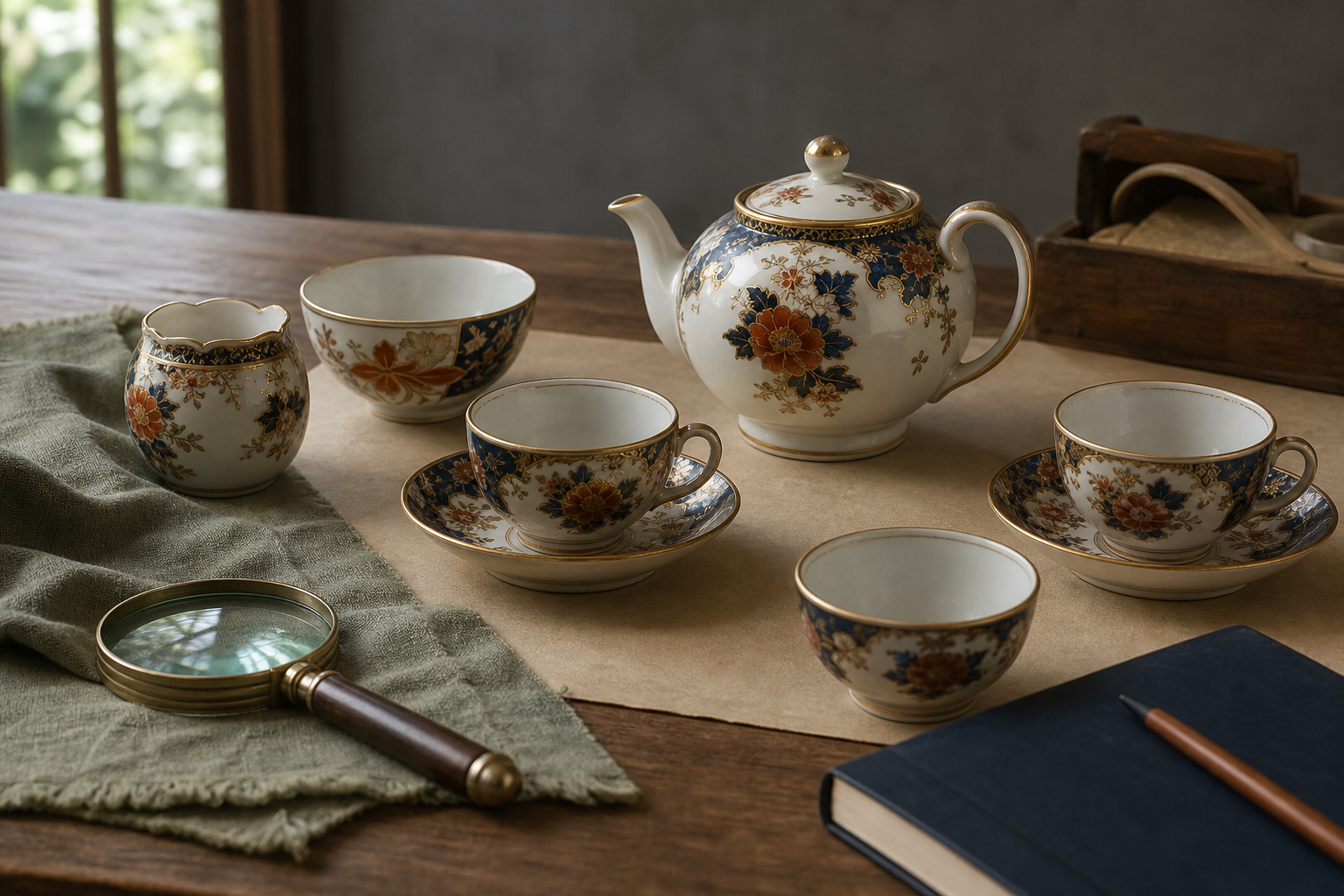 Edo period teapot appraisal reference with material, form, marks, glaze, lid, spout, handle, condition, and documents