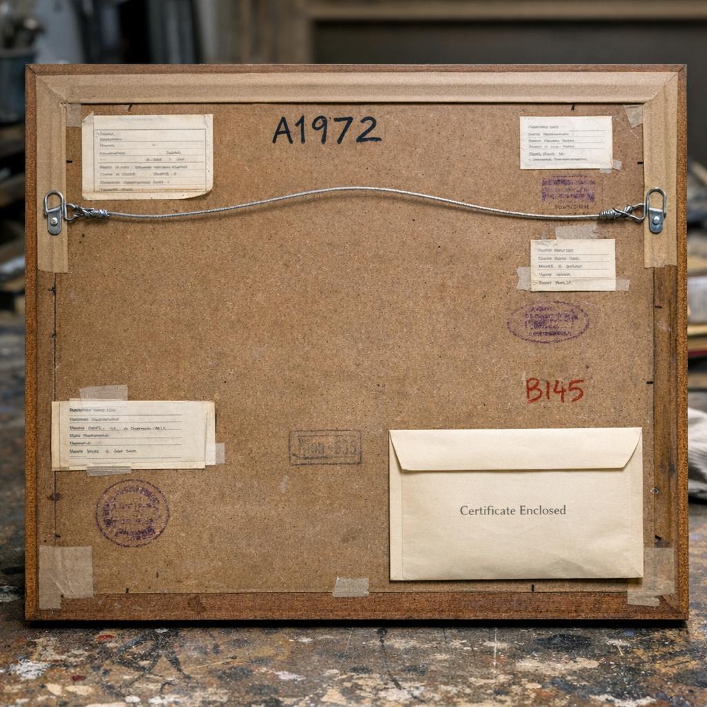 Antique research reference with marks, materials, construction, condition, dimensions, documents, and transparent appraisal notes
