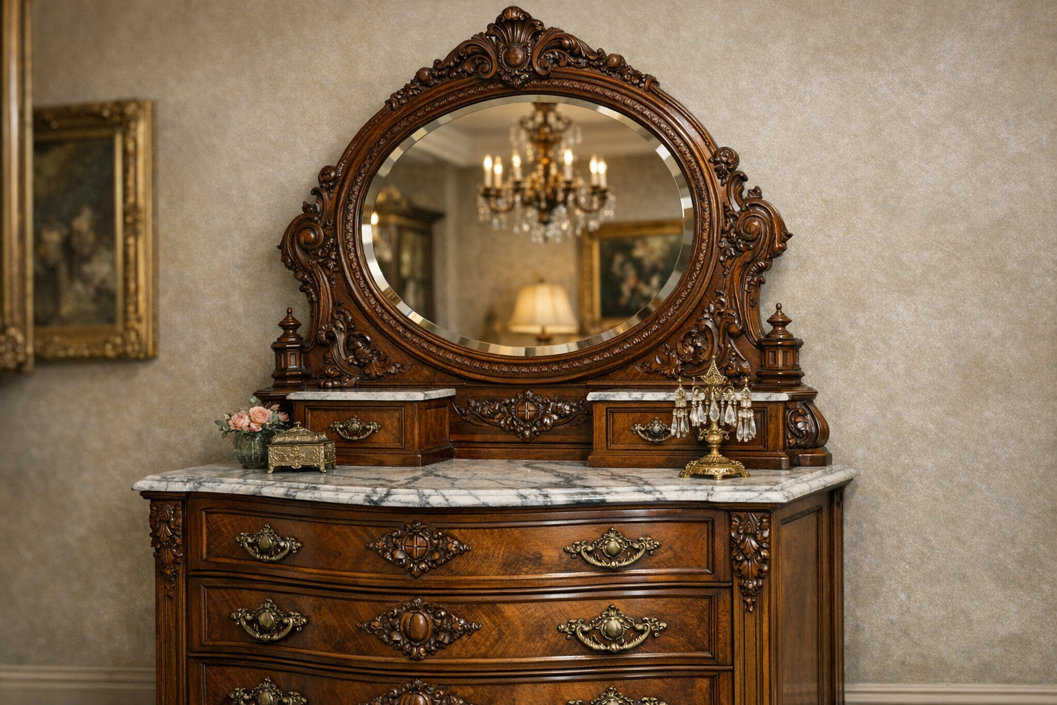 Victorian dresser with mirror reference with wood, joinery, hardware, mirror supports, finish, repairs, condition, scale, and demand