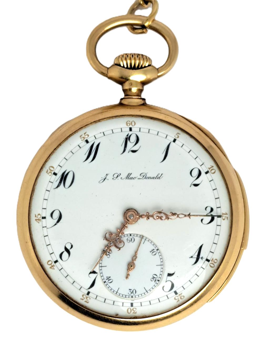 Market example: large 18k gold minute repeater pocket watch