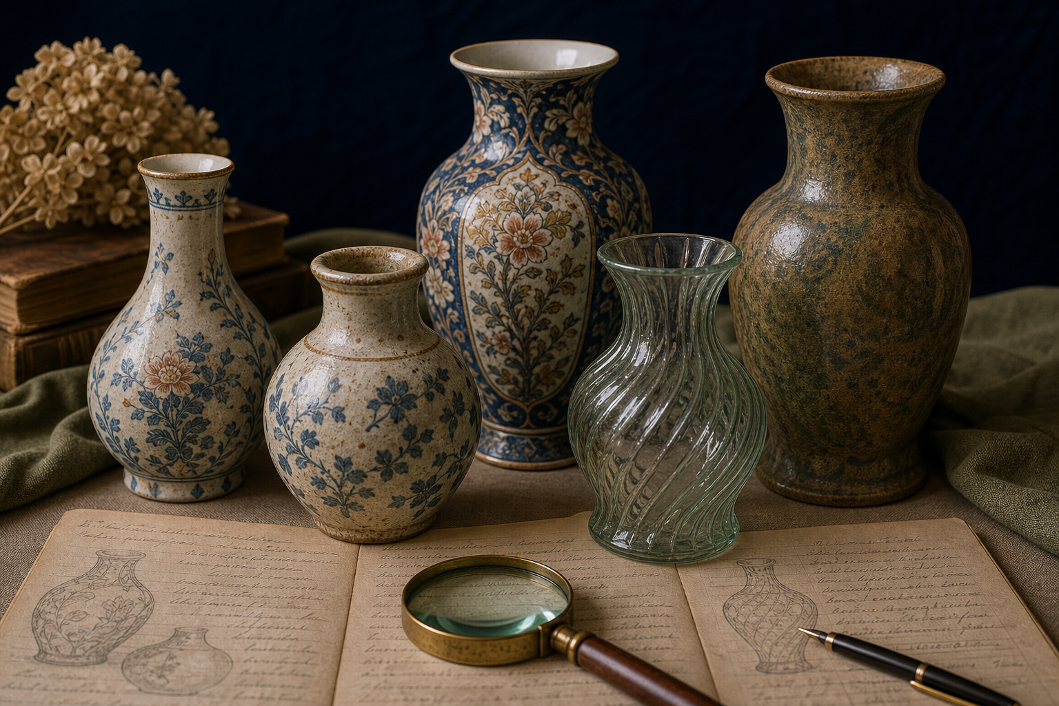 Contextual green vase image for appraisal documentation