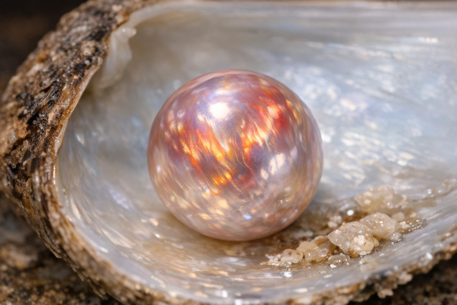 Pearl context for checking natural origin claims, shape, size, weight, luster, surface, color, testing, and setting.
