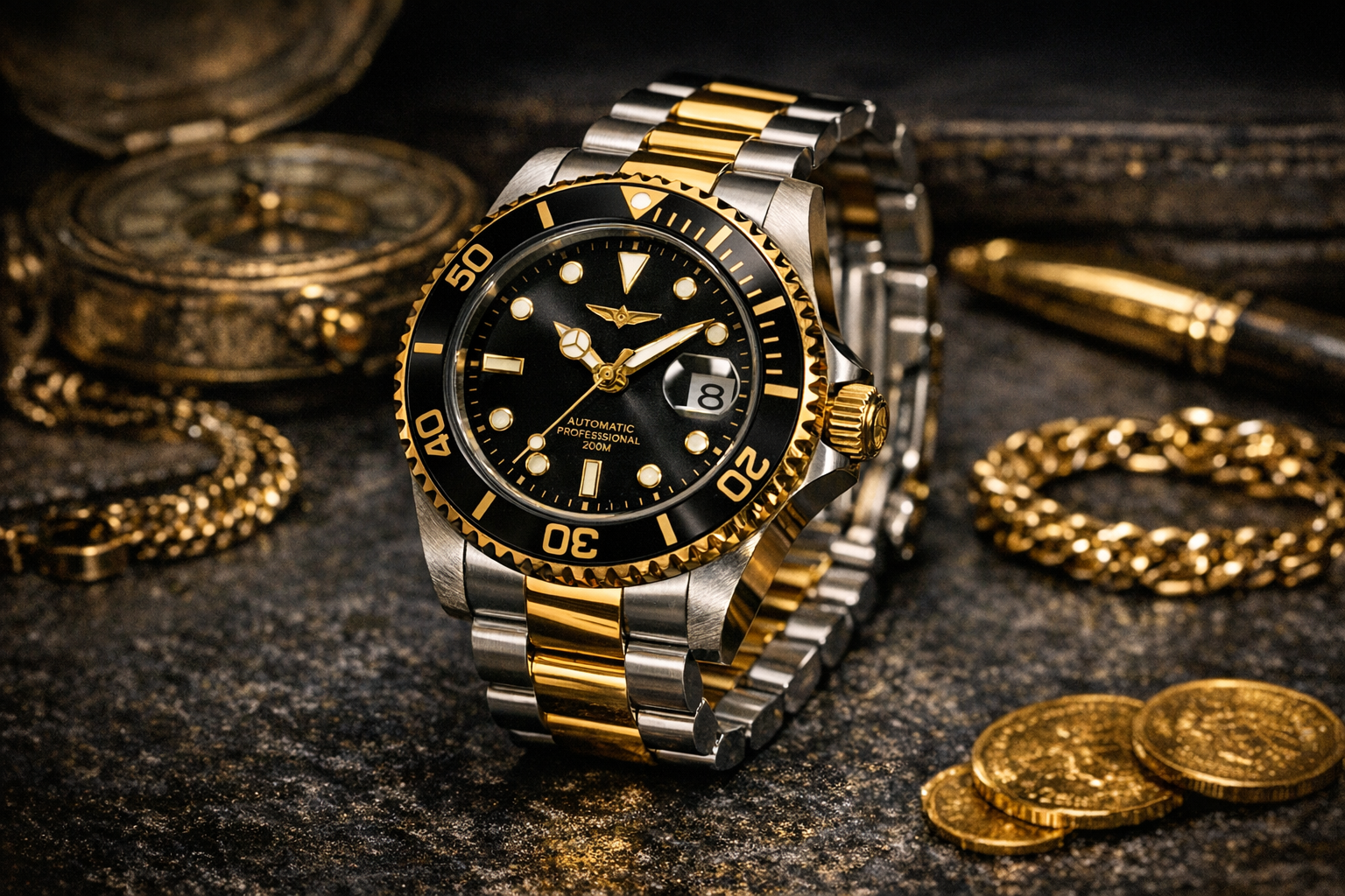 Invicta watch context image for checking model, reference, bracelet, dial, case, and condition