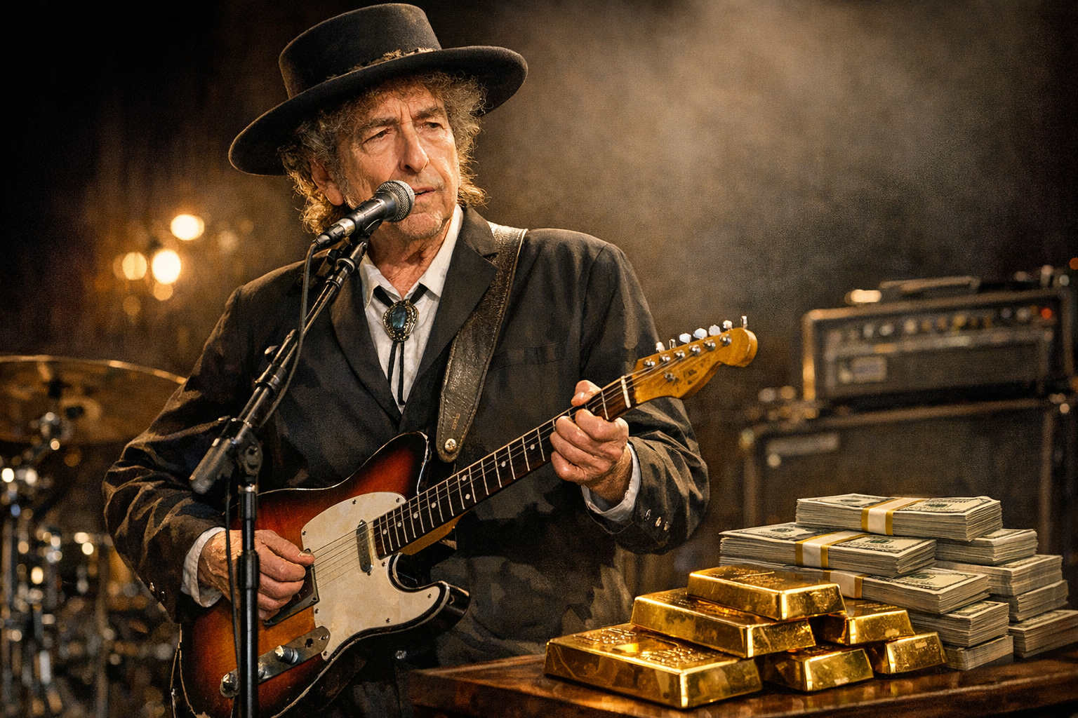 Bob Dylan context image for discussing music, art, rights, licensing, and memorabilia value signals