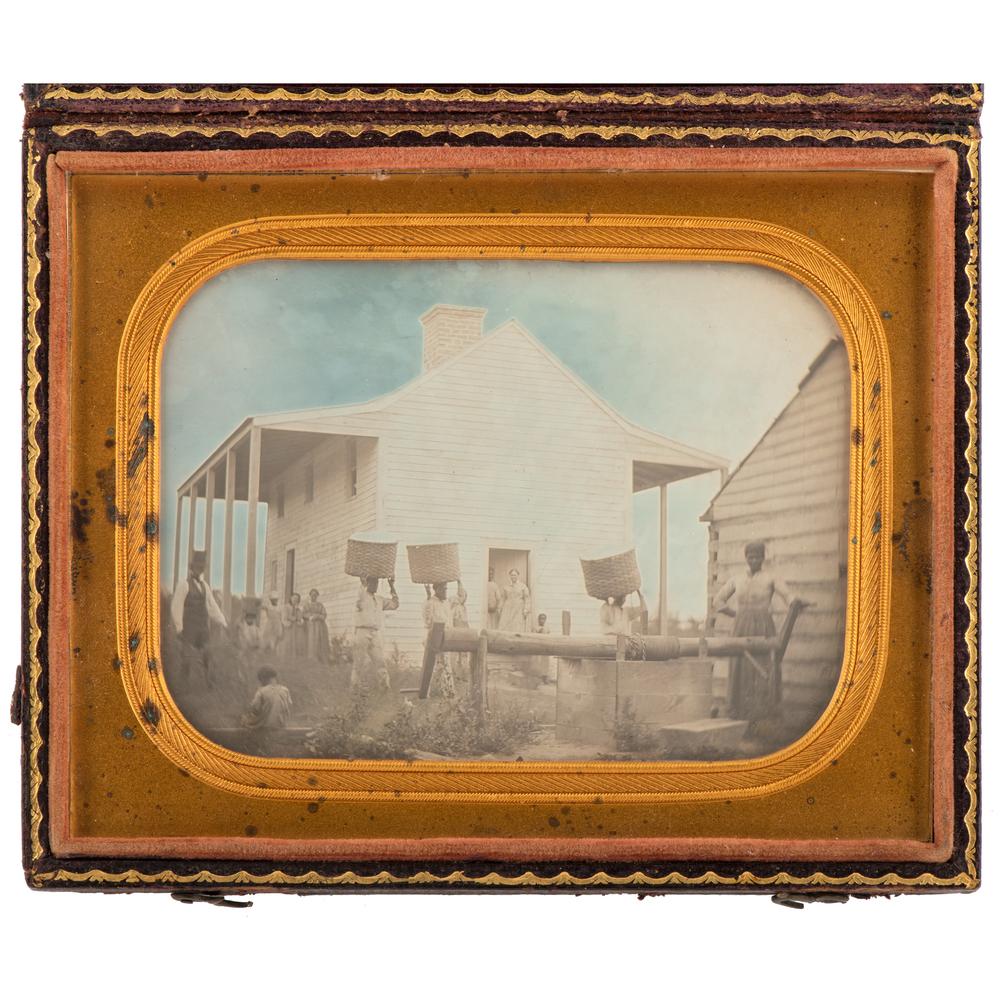 Auction comp thumbnail for A Rare Antebellum Image of Slavery in Georgia, Believed to be the Earliest Known Image of Enslaved African Americans with Cotton (Cowan's Auctions, Lot 24A)