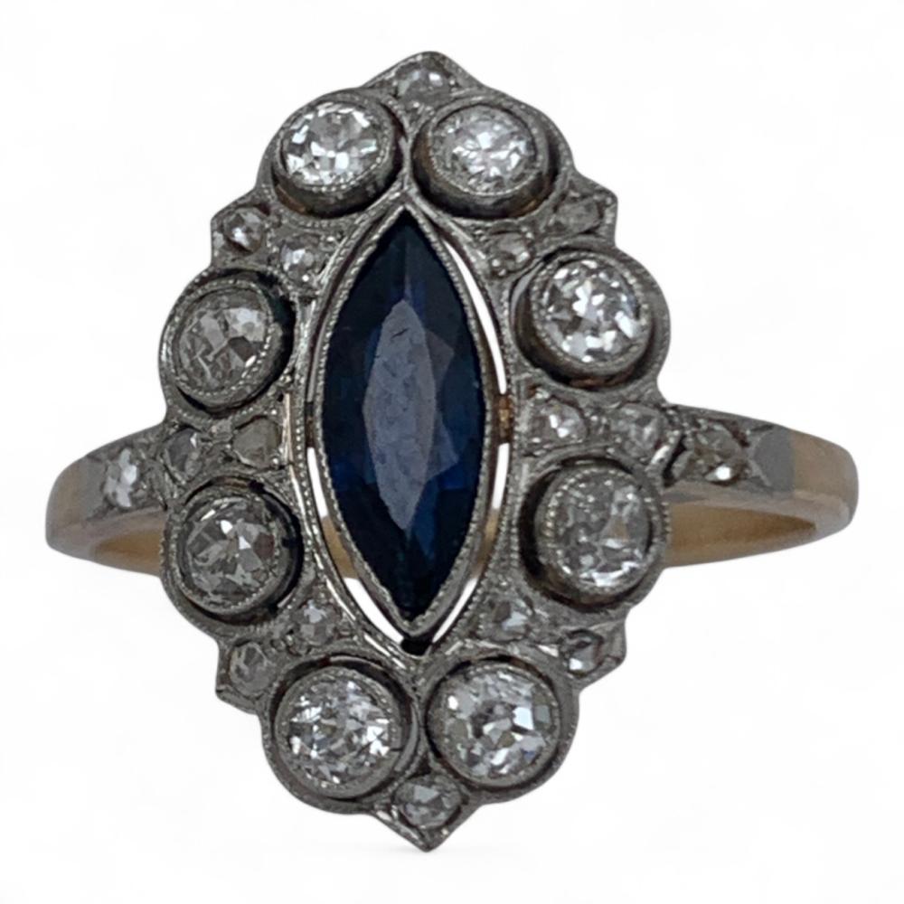 Auction comp thumbnail for 14k Gold 0.79 Ct Sapphire & 0.67 Ctw Diamond Ring (Berner's Auction Gallery, Lot 3051)