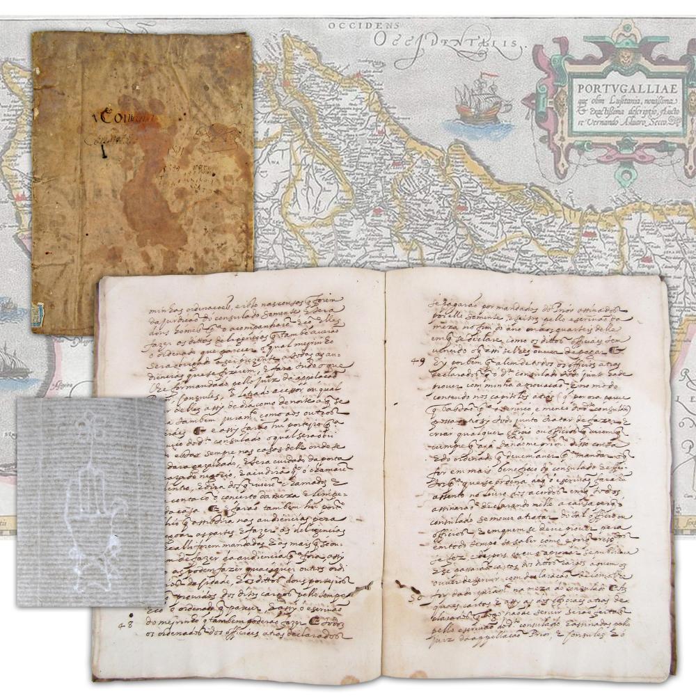 Auction comp thumbnail for Age of Discovery-Dated Portuguese Manuscript, 50+pp, Re: Establishing Lisbon Consulate For Foreign Merchants Plying The Spice & Slave Trade (University Archives, Lot 384)