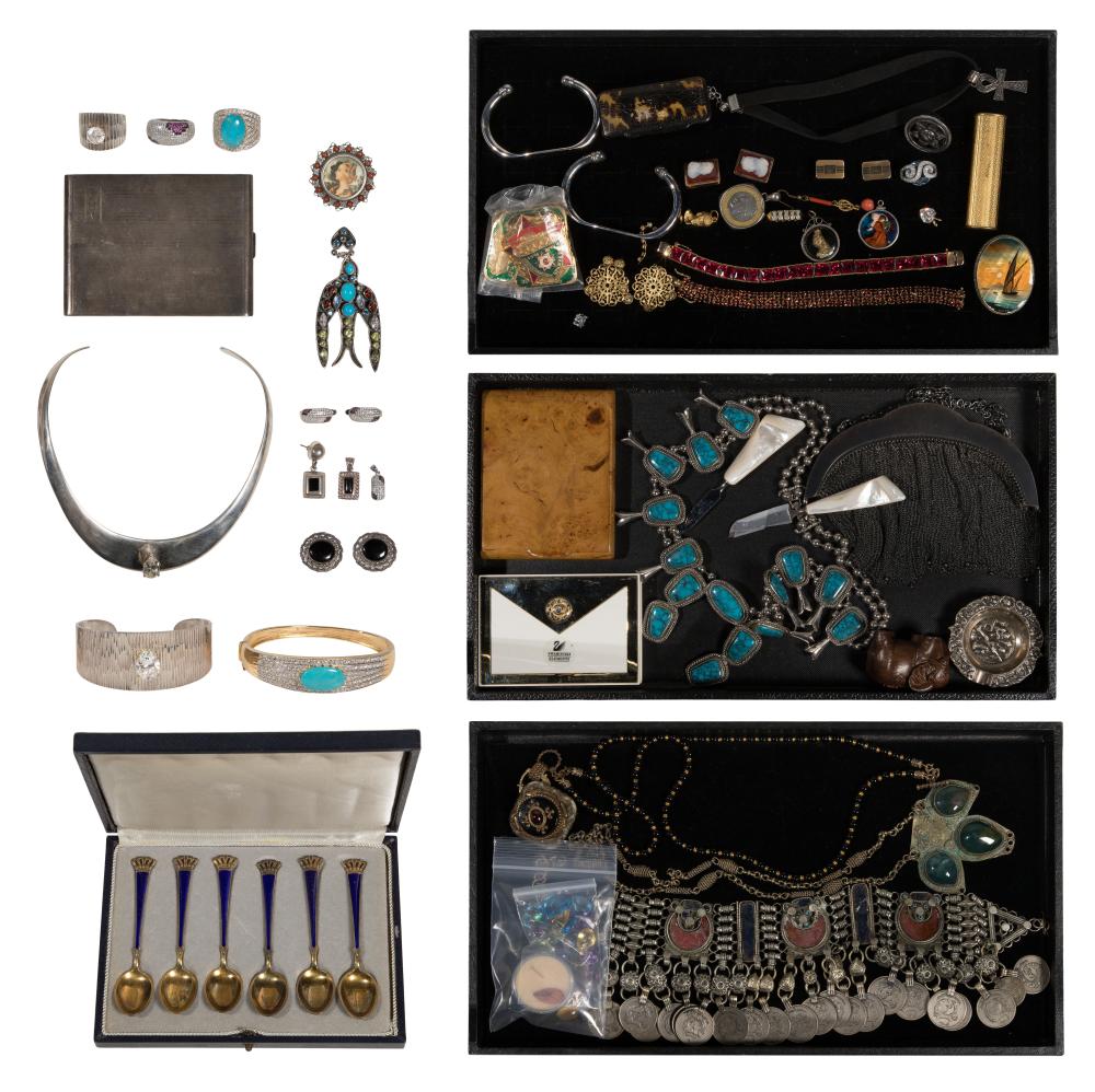 Market example: sterling silver and costume jewelry assortment