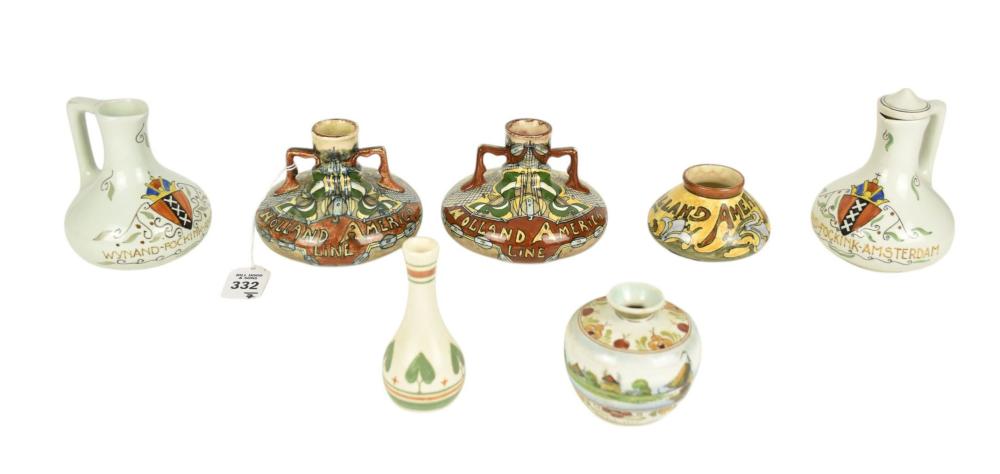 Auction thumbnail for grouping of antique Dutch pottery