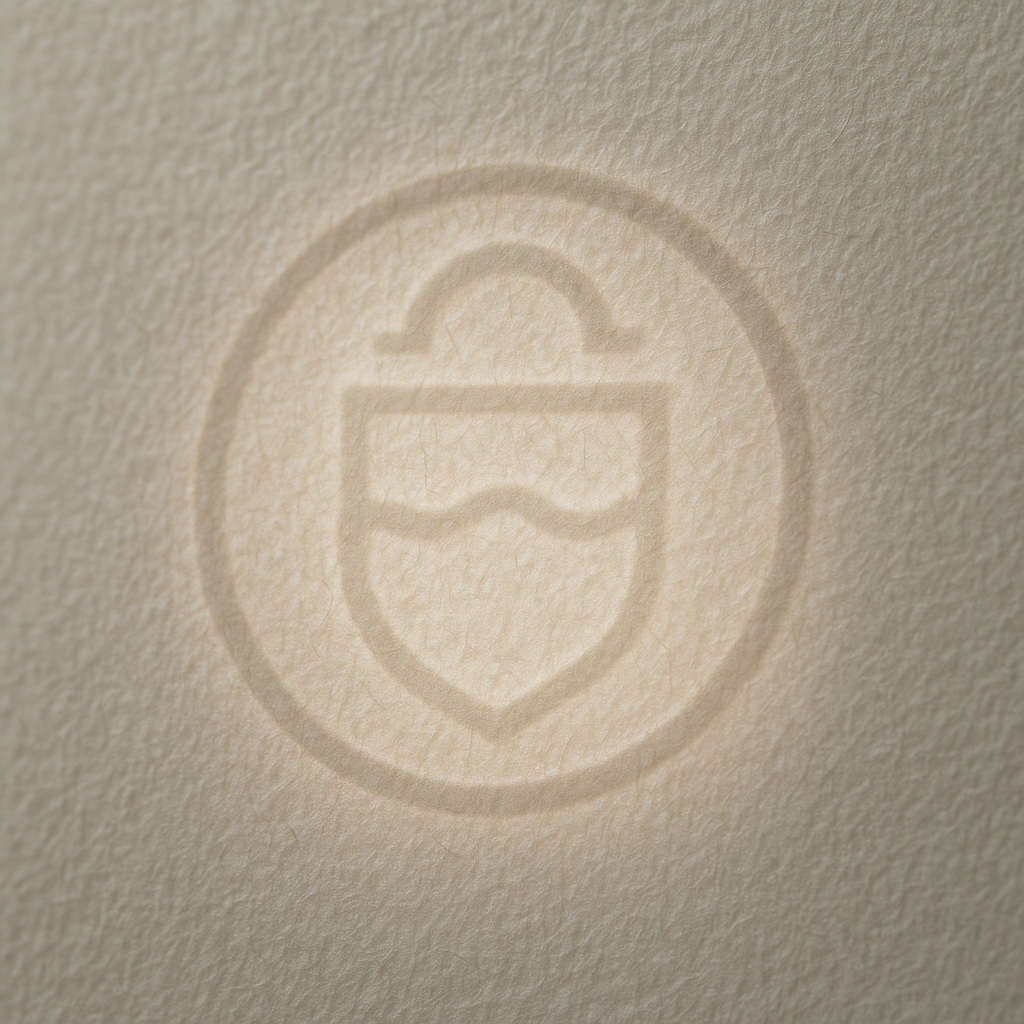 Macro reference image of a paper watermark visible through backlighting