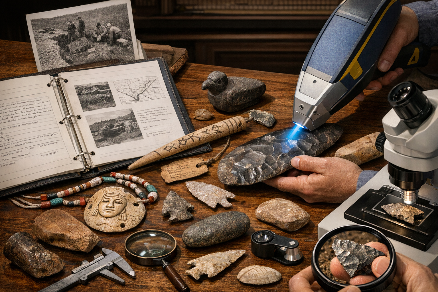 Well-preserved Native American artifacts with documented provenance