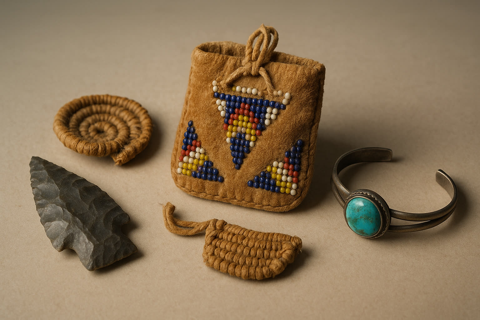 Indian artifacts identification with materials, form, tool marks, wear, patina, measurements, provenance, legal context, and comparison evidence