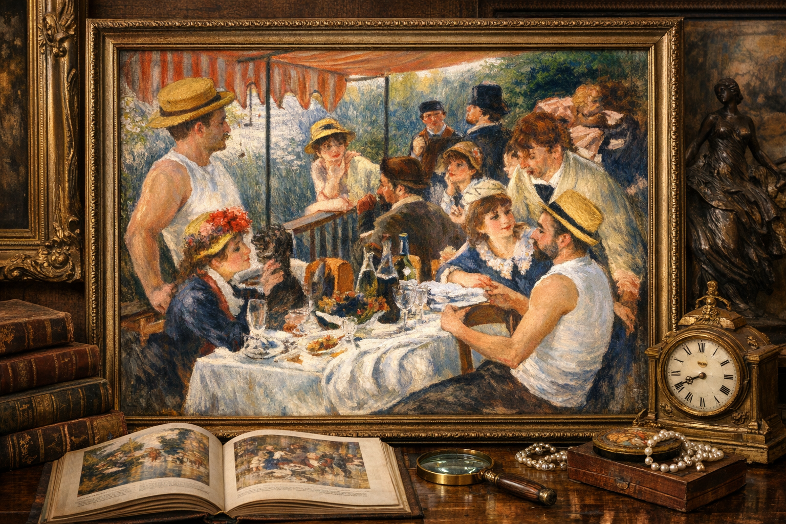 A high-quality reproduction of Luncheon of the Boating Party