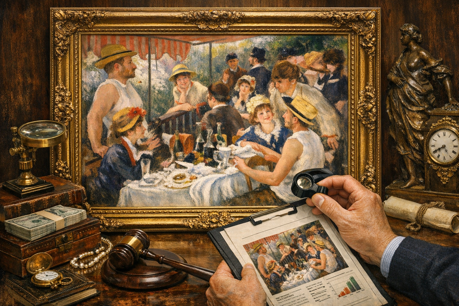 Luncheon of the Boating Party reproduction appraisal context