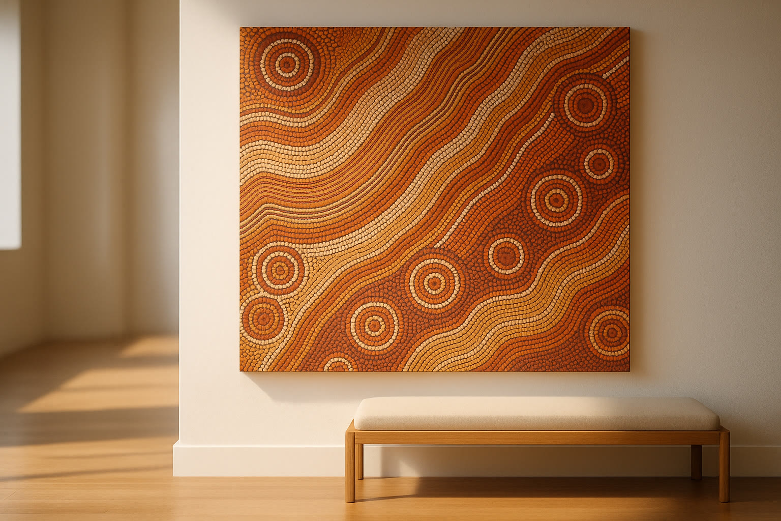 Michelle Possum Nungurrayi painting appraisal reference with signature, story, medium, canvas, certificate, gallery labels, condition, and provenance