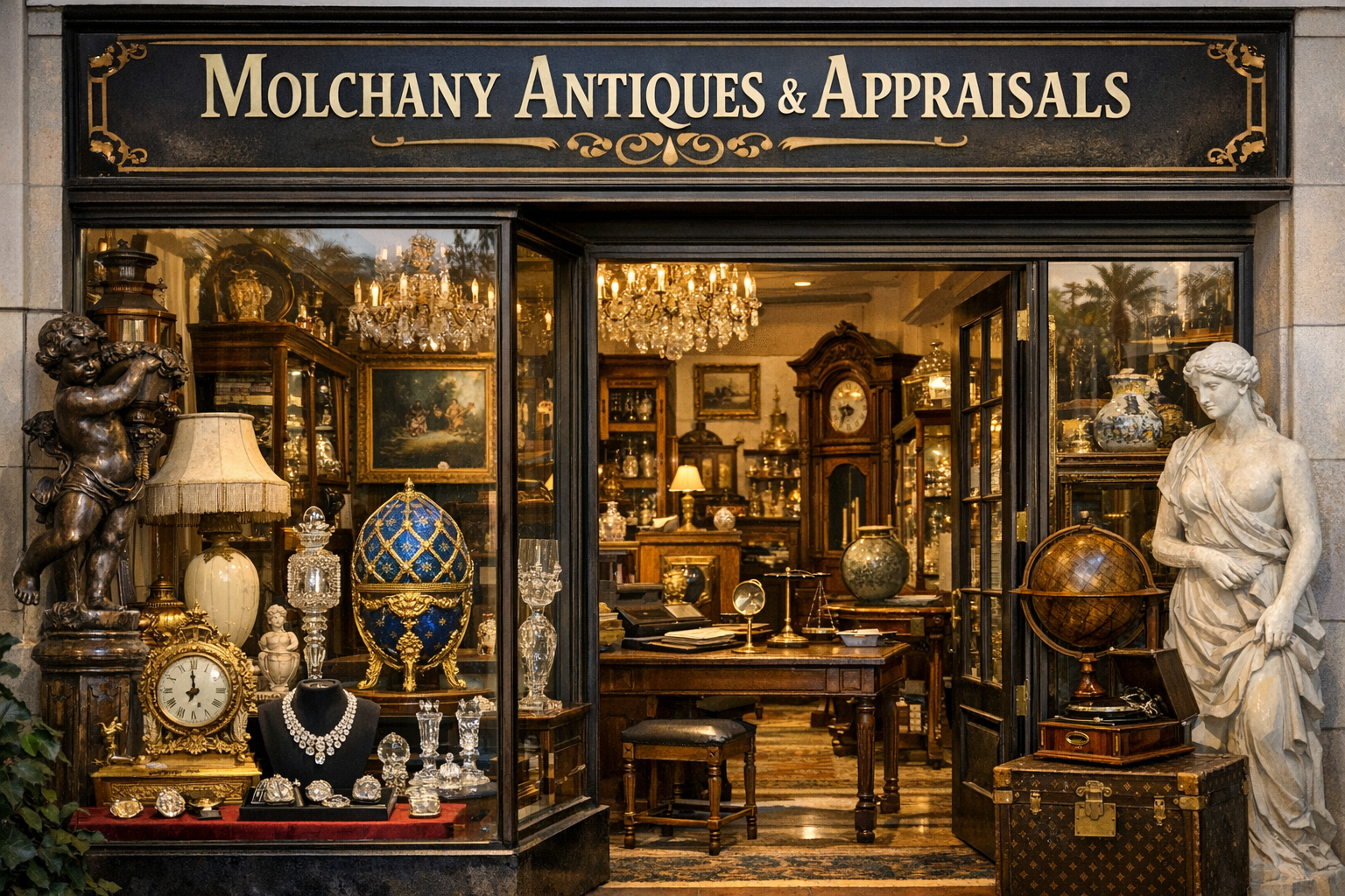Generated appraisal-service context image for researching antiques appraisal providers