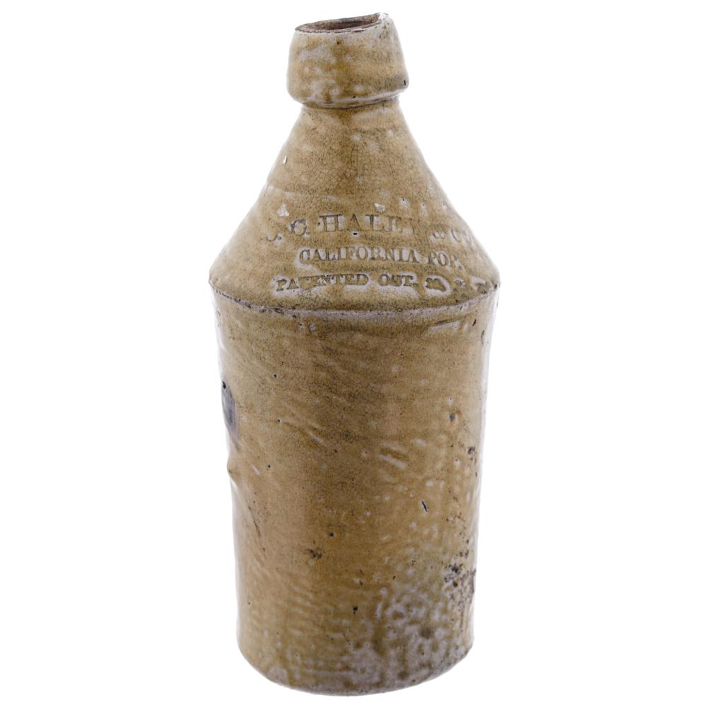 California Pop stoneware beer bottle comp