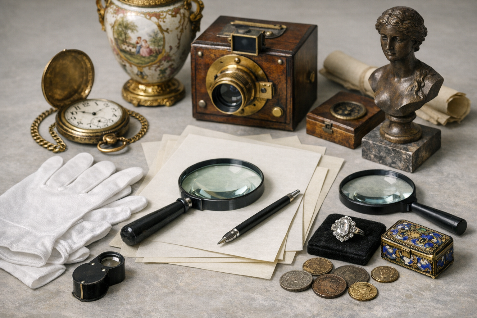 Generated reference image for documenting old Mickey Mouse watches value factors including maker, dial, hands, case, movement, strap, serial marks, box, papers, originality, wear, and condition