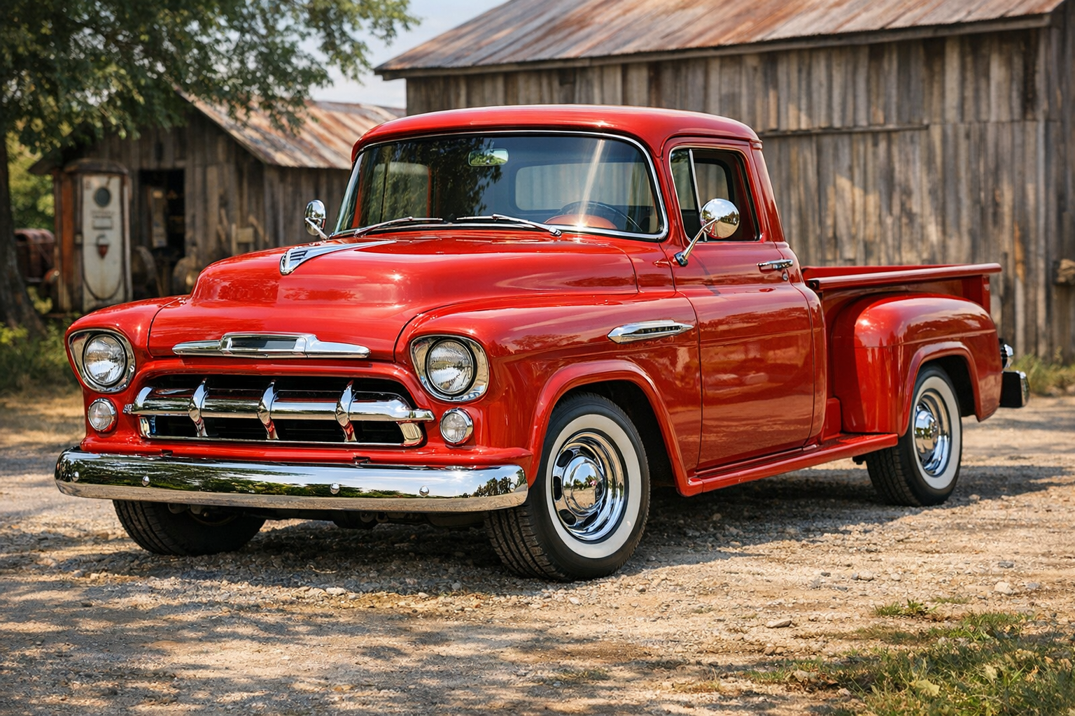 Old truck value reference with make, model, year, trim, engine, mileage, VIN, originality, rust, paint, interior, records, and condition