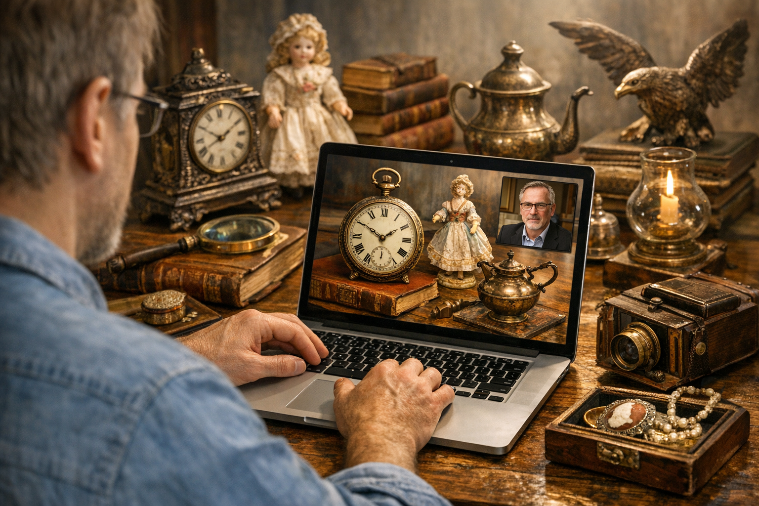 Generated reference image for choosing an online antique appraiser by checking specialty, credentials, report scope, photo requirements, condition review, turnaround, and appraisal purpose