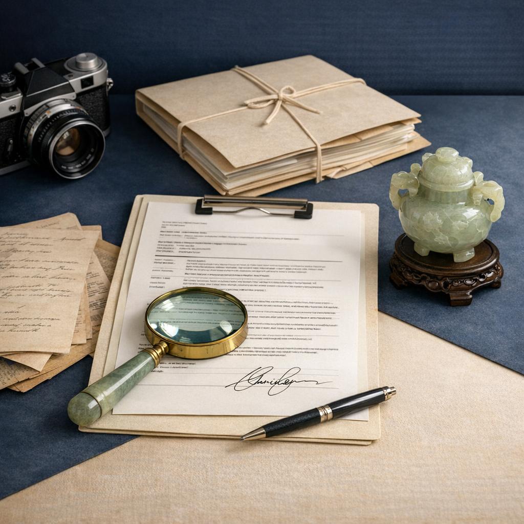 Reference image for qualified appraisal checklist documentation including appraiser qualifications, timing, Form 8283, object records, photos, value basis, and IRS files