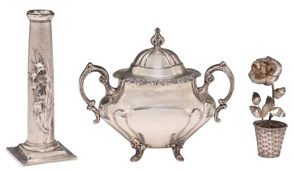 Reed and Barton sterling silver sugar bowl auction lot