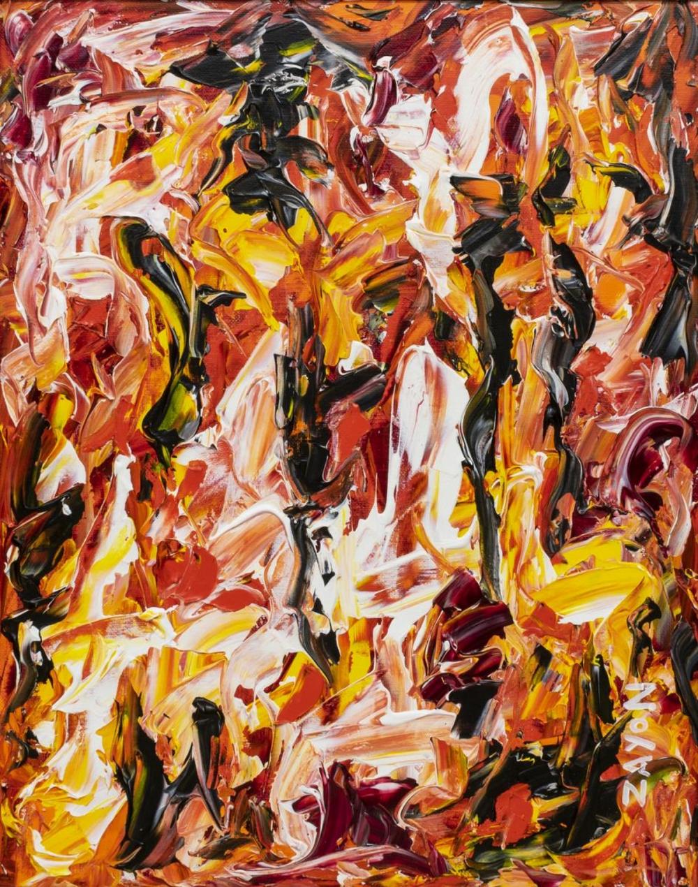 Seymour Zayon mid-century painting comp