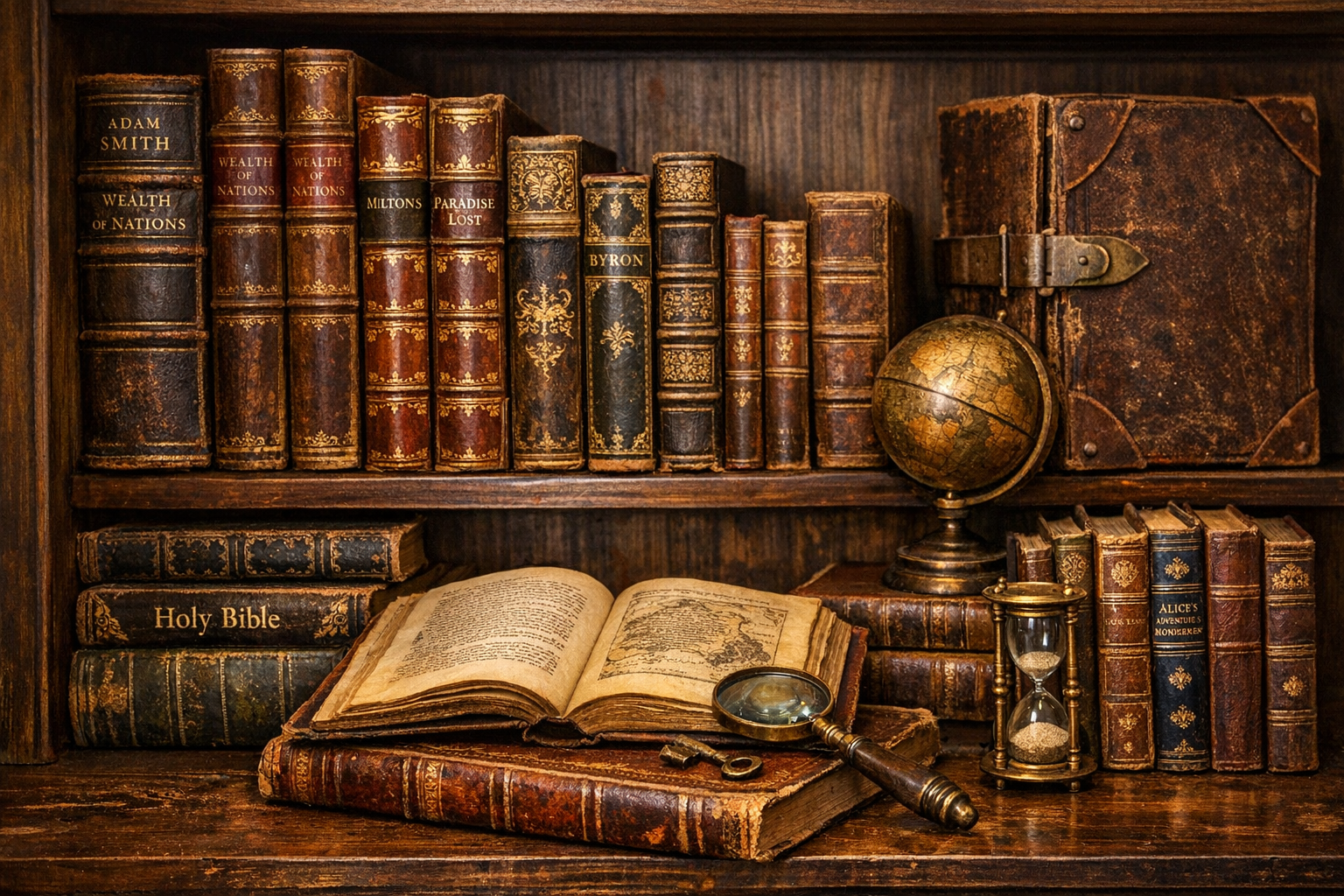 Reference image for documenting old book value factors including edition, printing, author, publisher, dust jacket, binding, condition, inscriptions, provenance, scarcity, and comparable sales