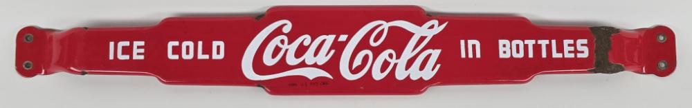 Auction comp thumbnail for Early DSP Coca-Cola In Bottles Door Push (Kraft Auction Service, Lot 5665)