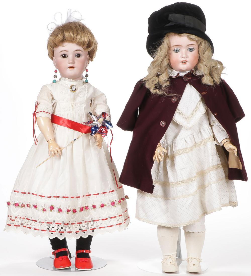 Auction comp thumbnail for TWO FINE GERMAN BISQUE DOLLS (Jackson's International, Lot 693)