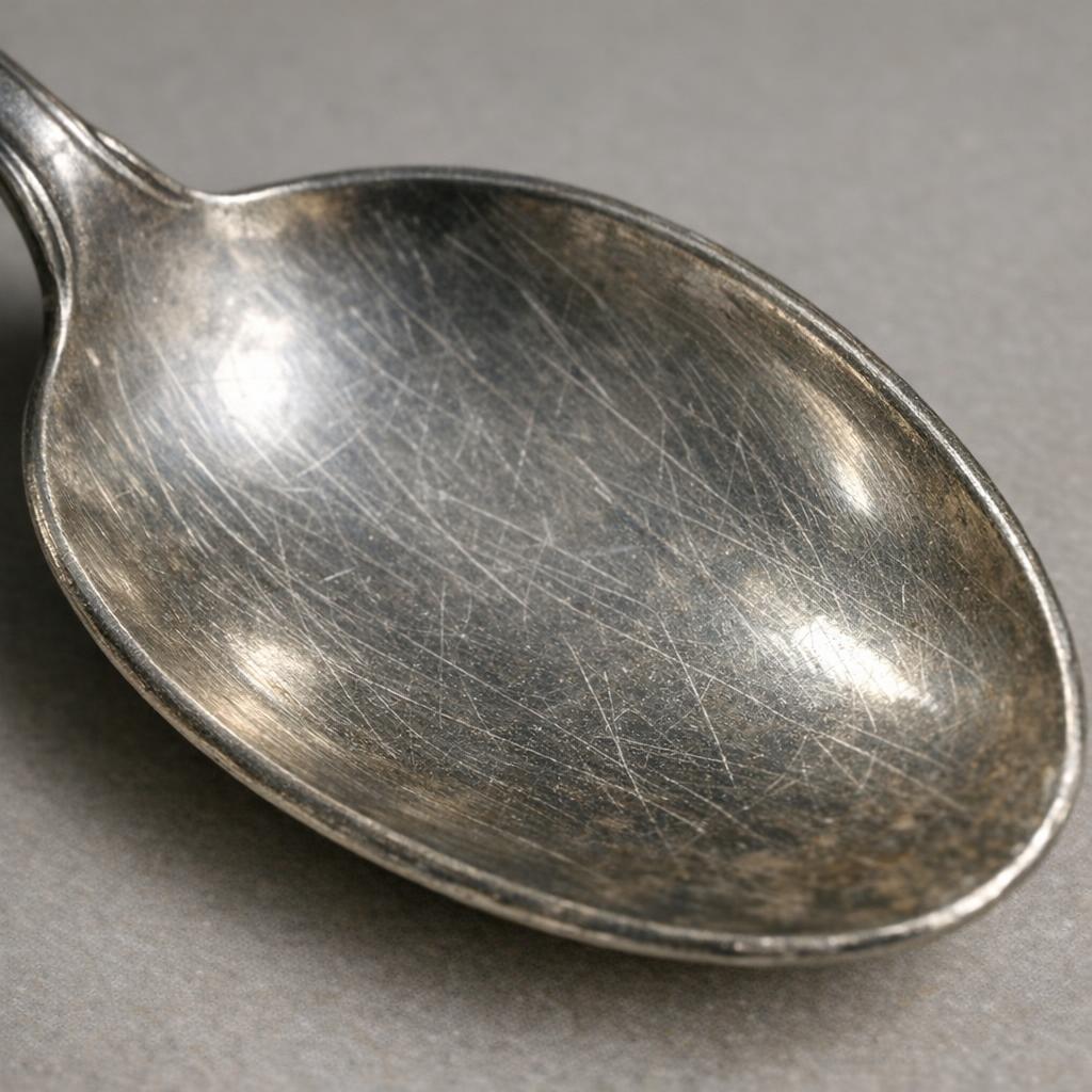 Close-up reference photo showing bowl wear under raking light