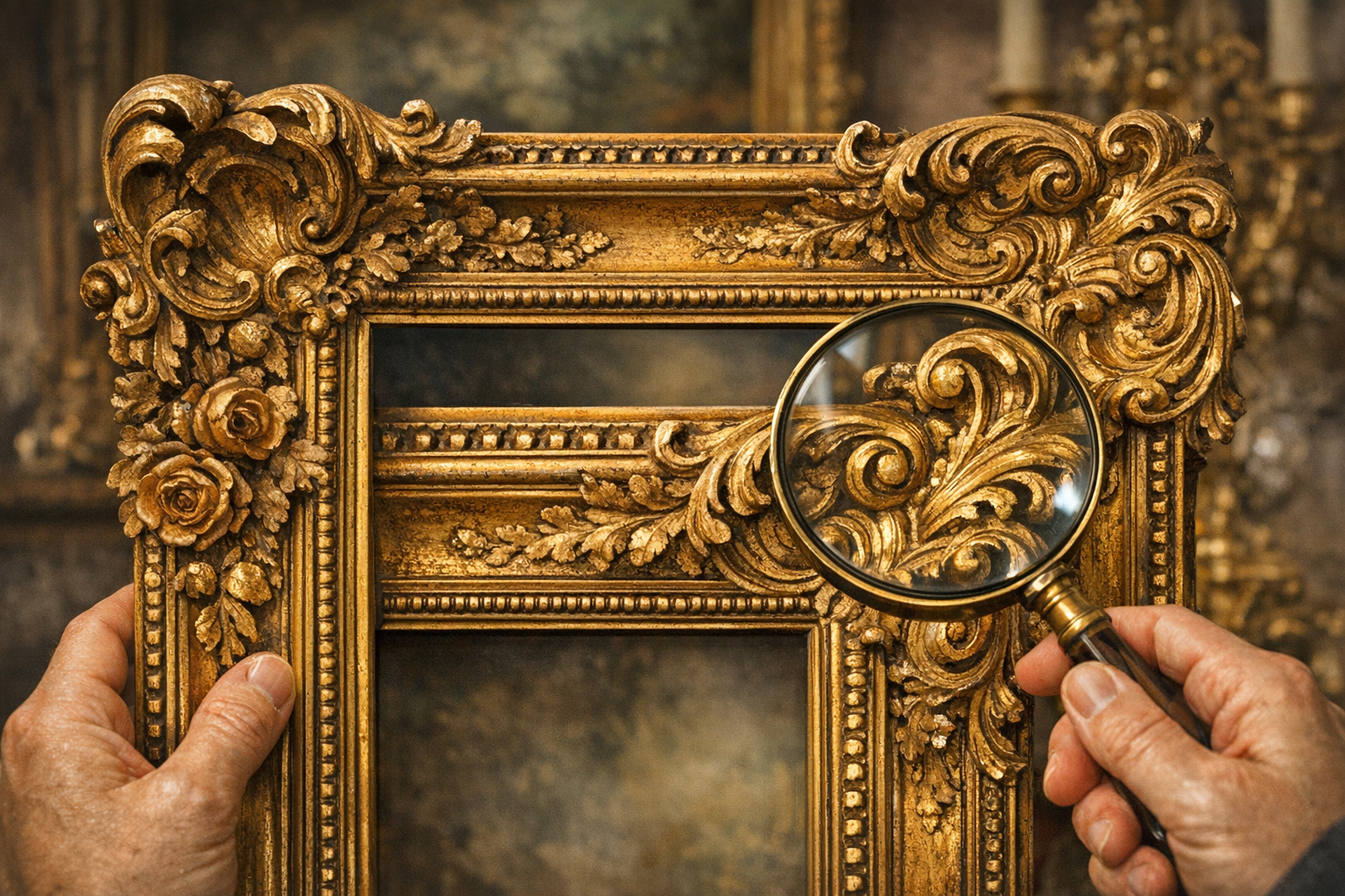 Antique wood picture frame value reference with wood, gilding, joinery, backboards, labels, ornament, repairs, photos, and condition